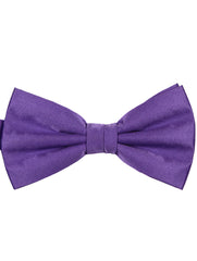 DÉCLIC Classic Plain Bow Tie - Purple