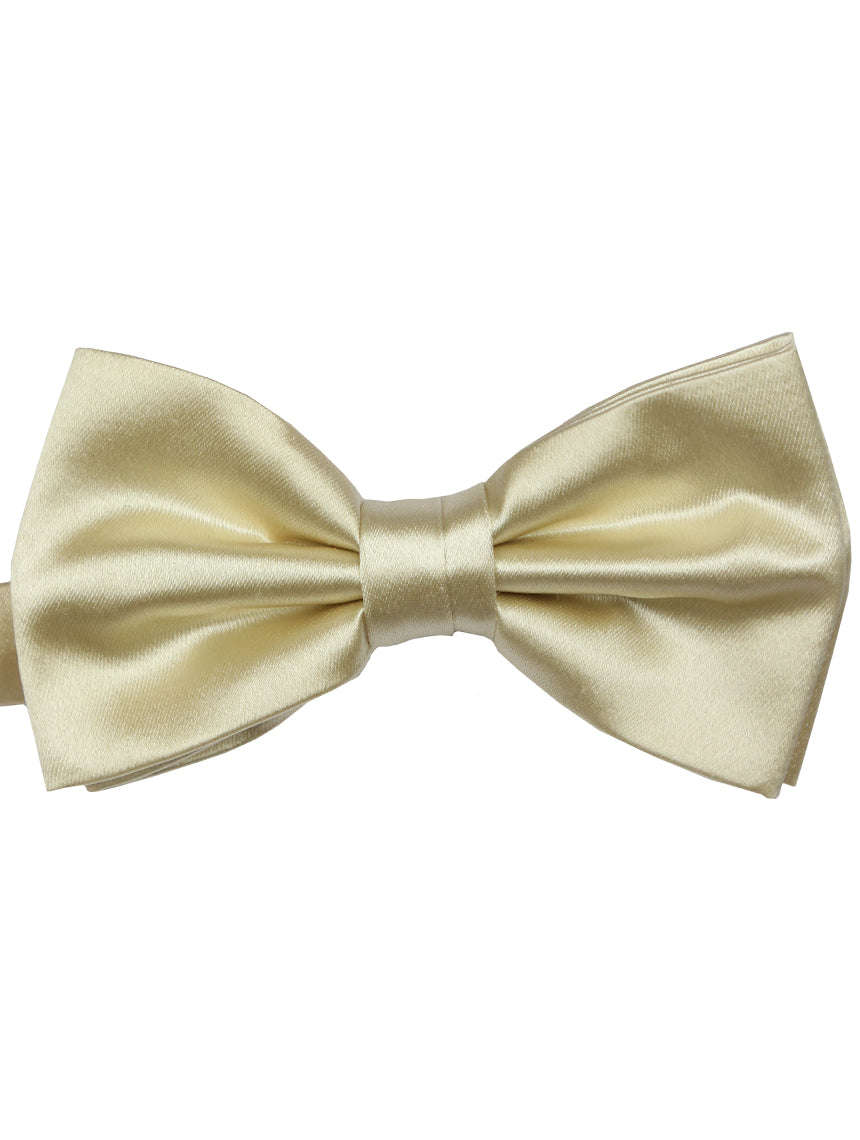 DÉCLIC Classic Plain Bow Tie - Champagne
