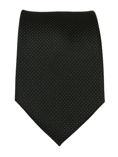 DÉCLIC Classic Microdot Tie - Black