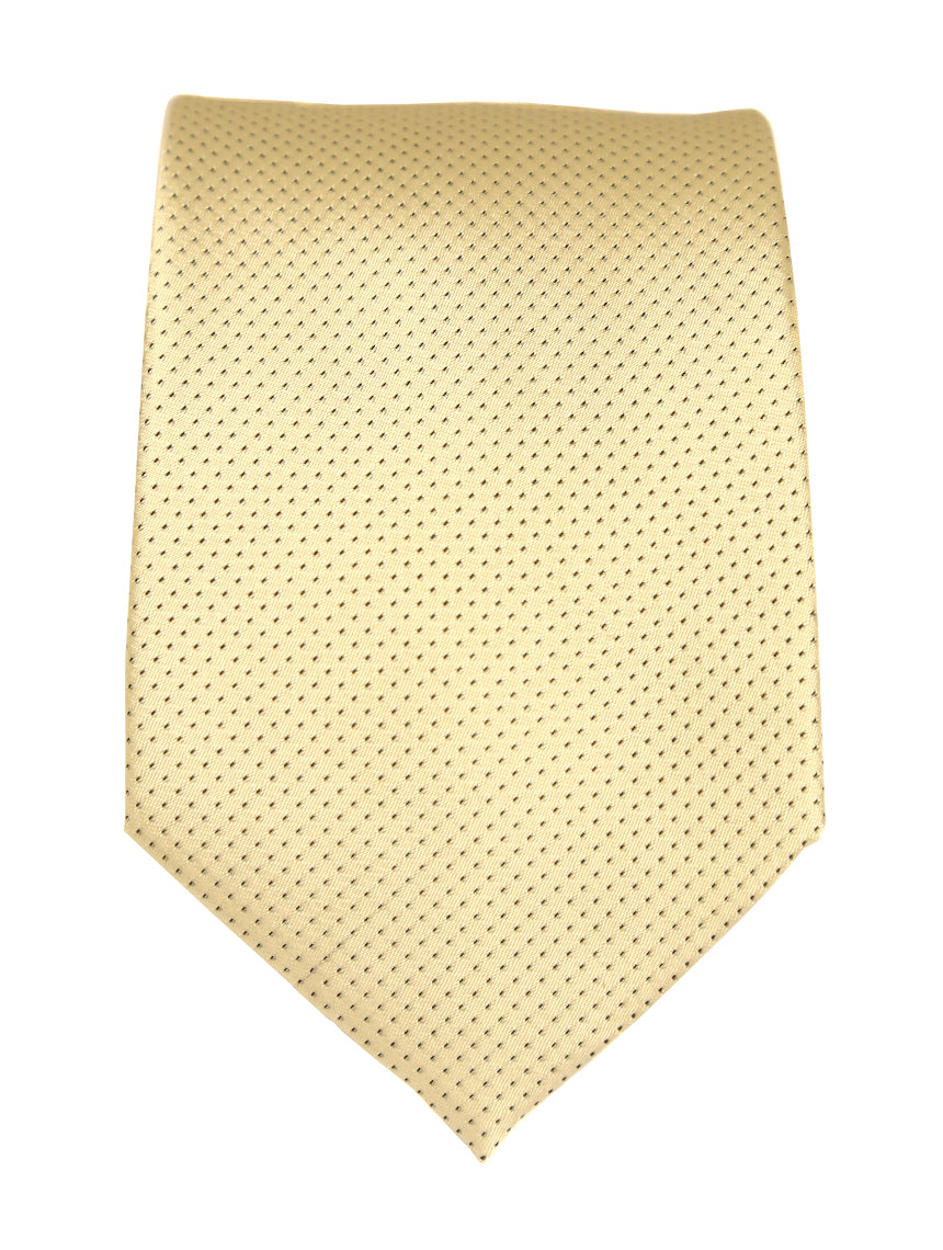 DÉCLIC Classic Microdot Tie - Champagne