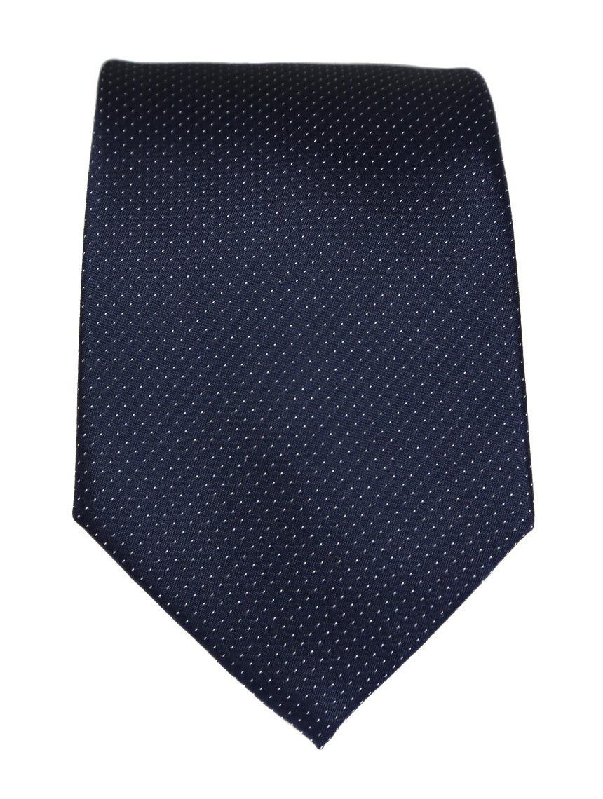 DÉCLIC Classic Microdot Tie - Navy