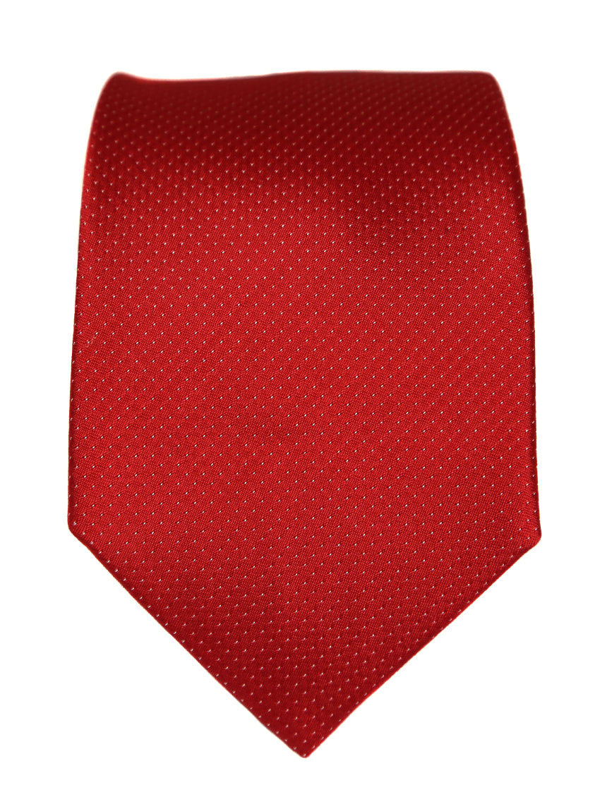 DÉCLIC Classic Microdot Tie - Red
