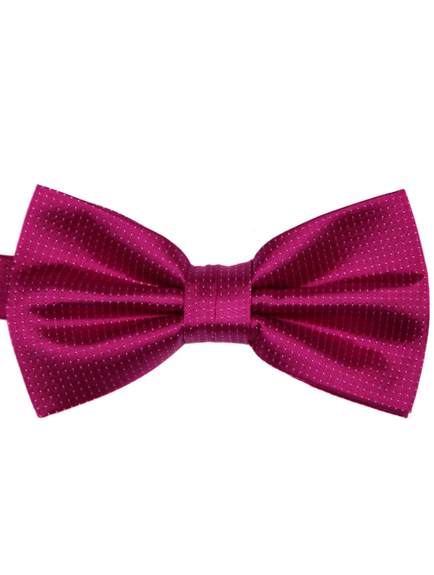 DÉCLIC Classic Microdot Bow Tie - Fuschia