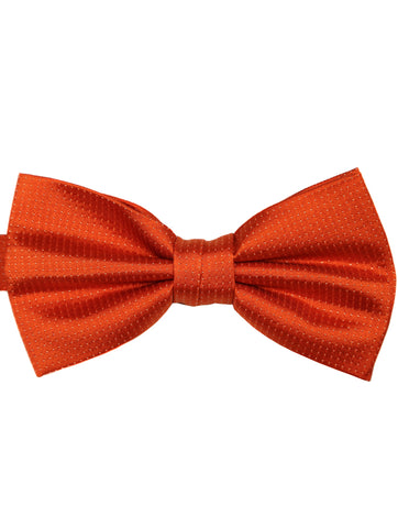 DÉCLIC Barre Knitted Bow Tie - Burgundy/Black