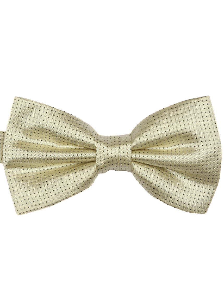 DÉCLIC Classic Microdot Bow Tie - Champagne