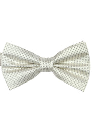 DÉCLIC Classic Microdot Bow Tie - White