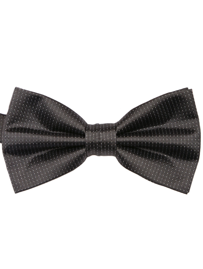 DÉCLIC Classic Microdot Bow Tie - Charcoal