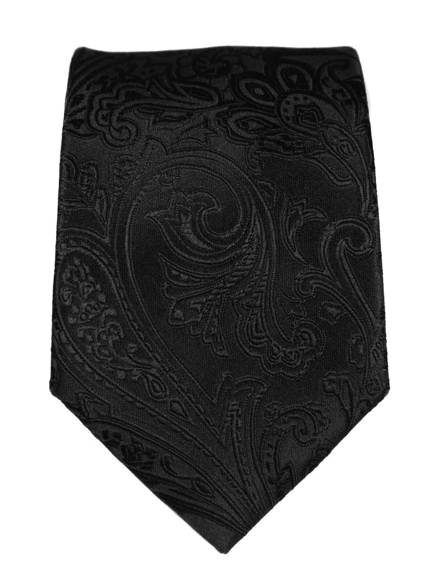 DÉCLIC Classic Paisley Tie - Black