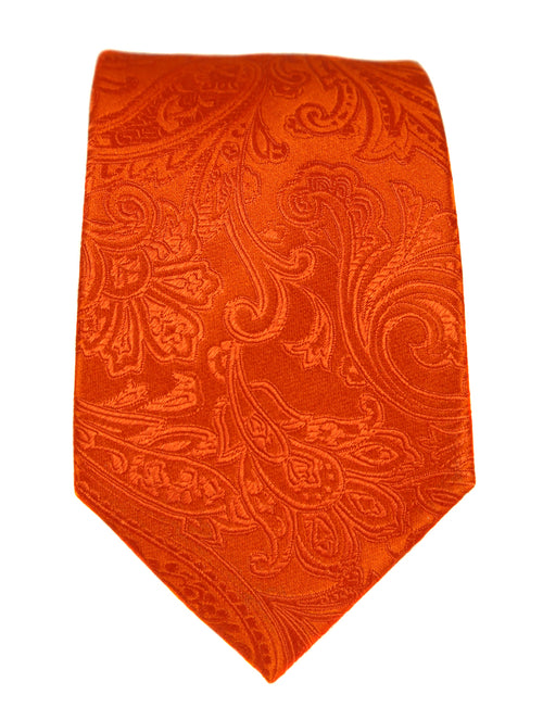 DÉCLIC Classic Paisley Tie - Orange