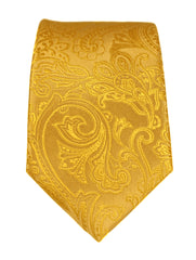 DÉCLIC Classic Paisley Tie - Yellow