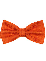 DÉCLIC Classic Paisley Bow Tie - Orange