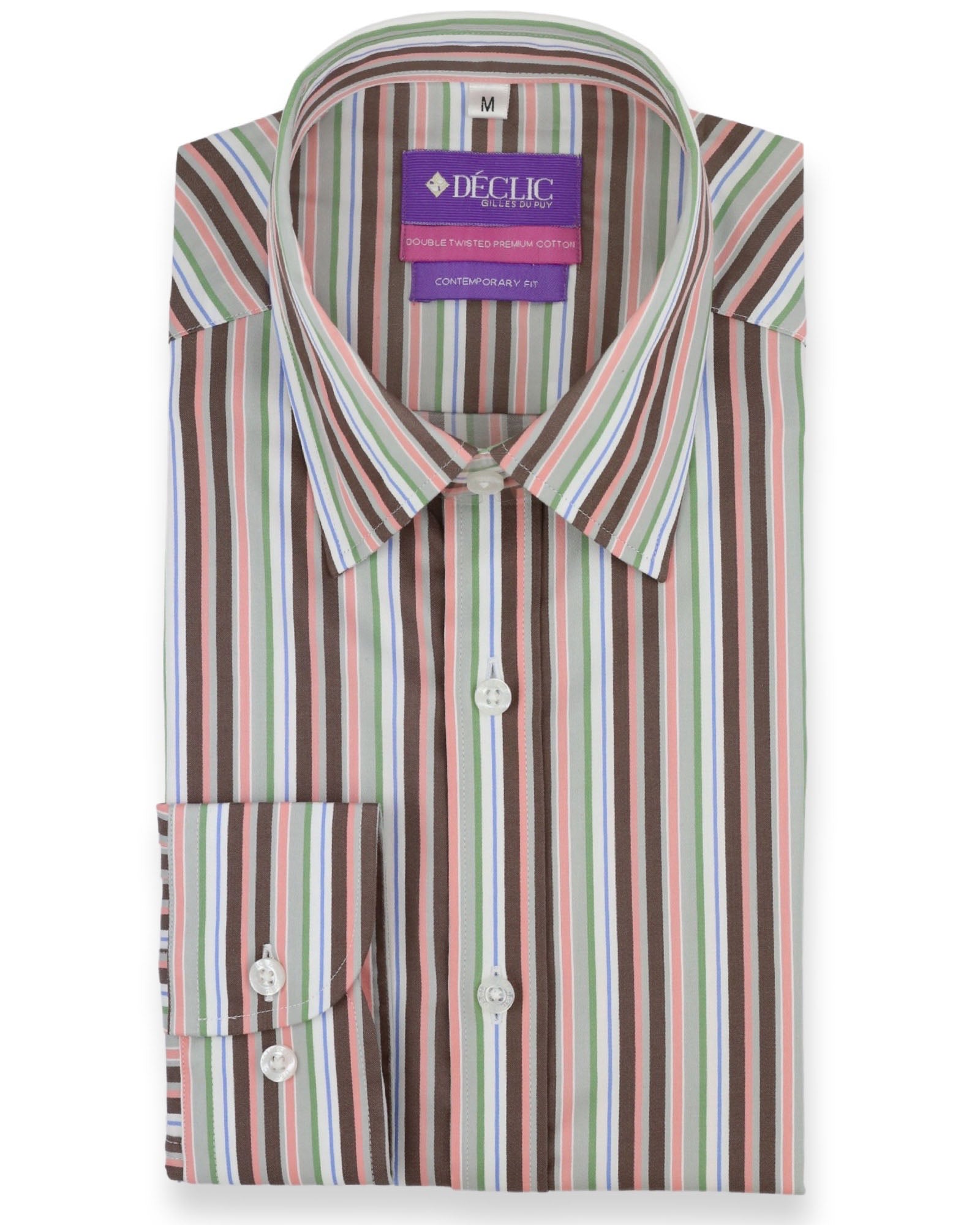 DÉCLIC Caramella Stripe Shirt - Brown