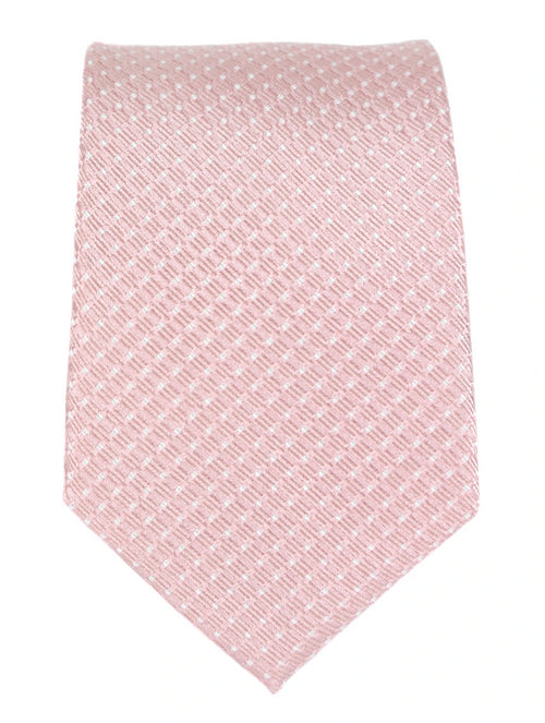 DÉCLIC Classic Textured Spot Tie - Dusky Pink