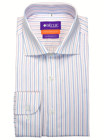 DÉCLIC Jarrow Linen Stripe Shirt - Orange