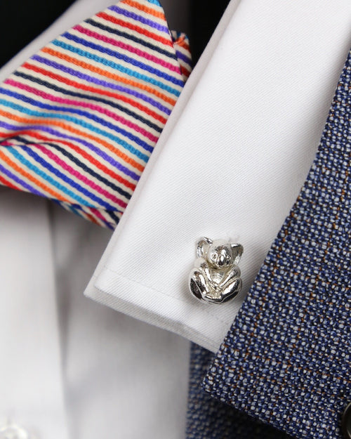 DÉCLIC Koala Cufflink - Sterling Silver