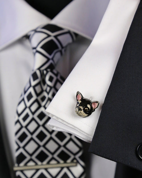 DÉCLIC Chihuahua Head Cufflink