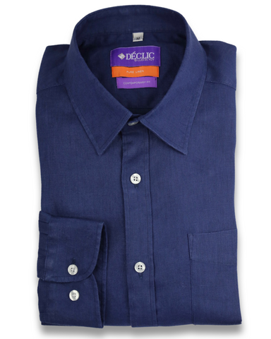 DÉCLIC Harlan Textured Shirt - Blue