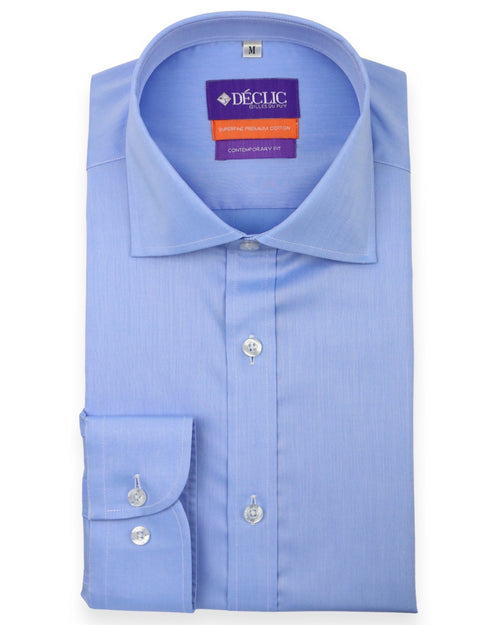 DÉCLIC Karsten Plain Shirt - Blue