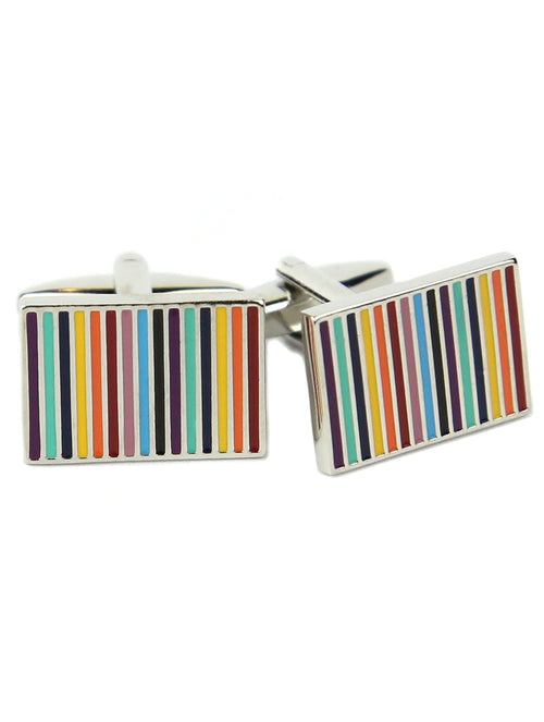 DÉCLIC Multi-Stripe Rectangle Cufflink