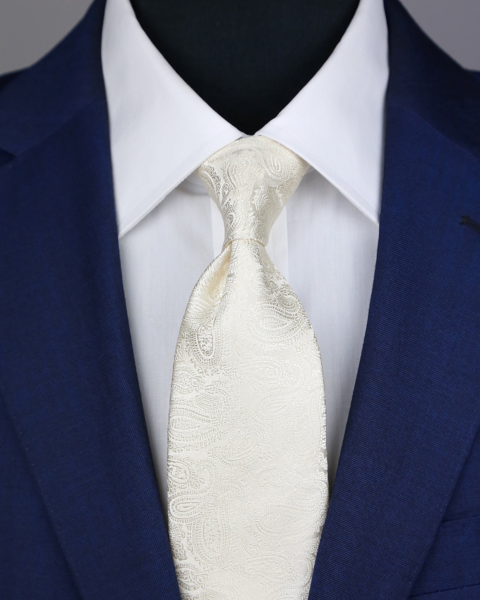 DÉCLIC Padua Paisley Tie - Off-White