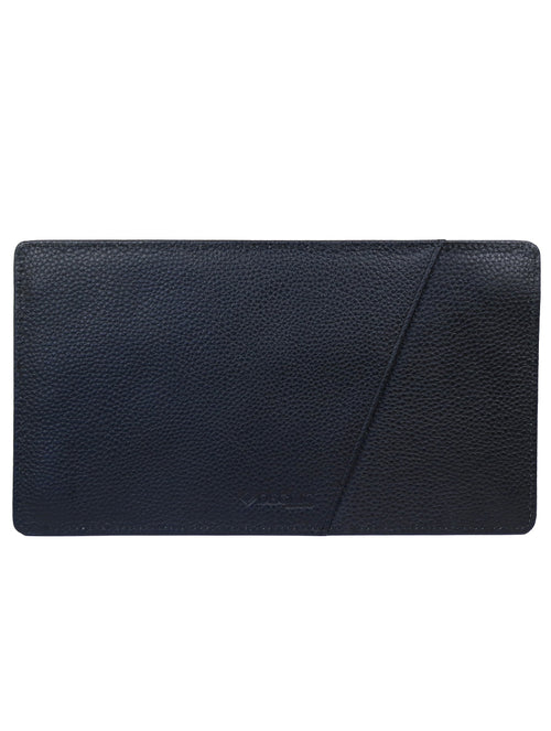 DÉCLIC Leather Passport Wallet - Black