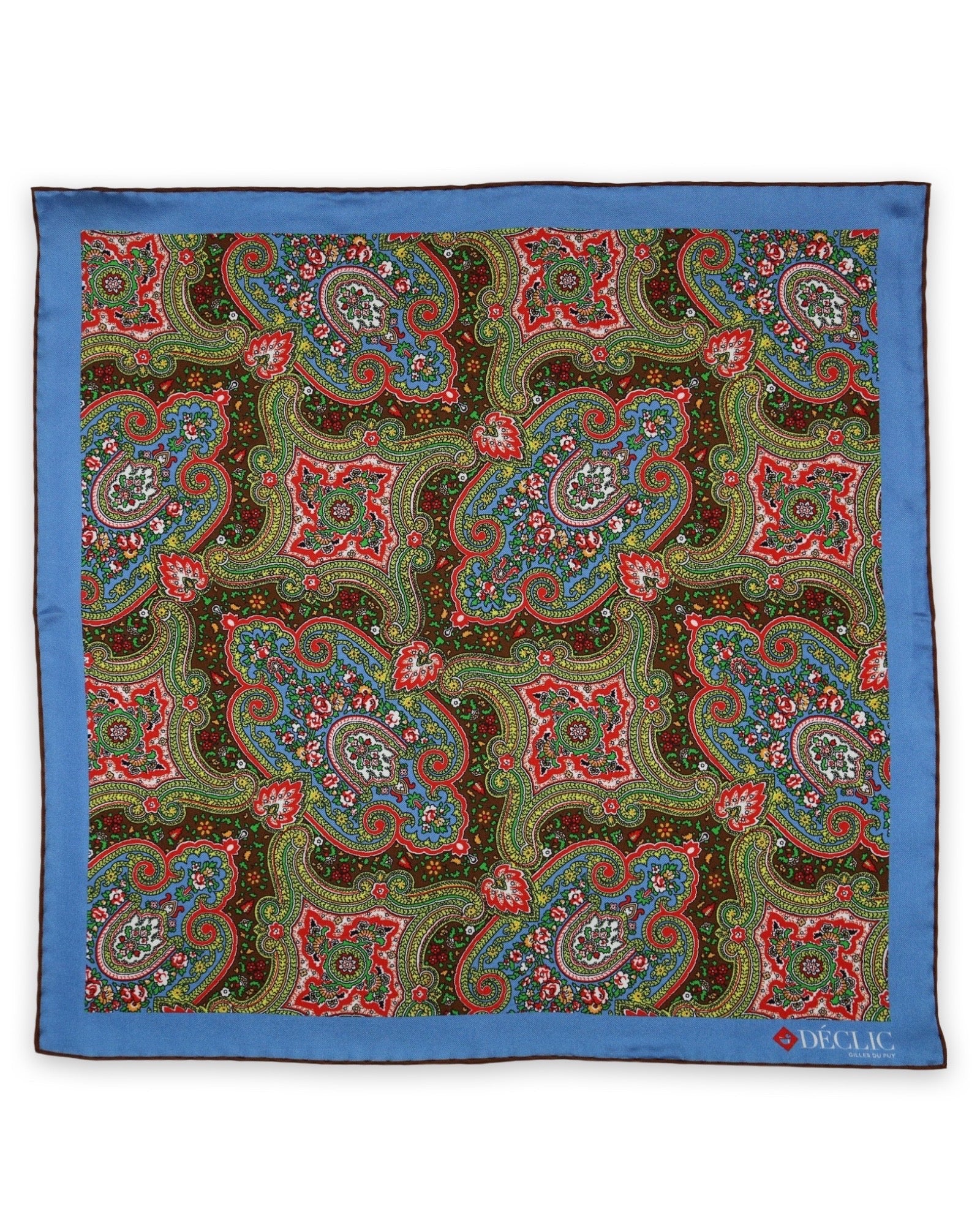DÉCLIC Whitby Paisley Pocket Square - Assorted